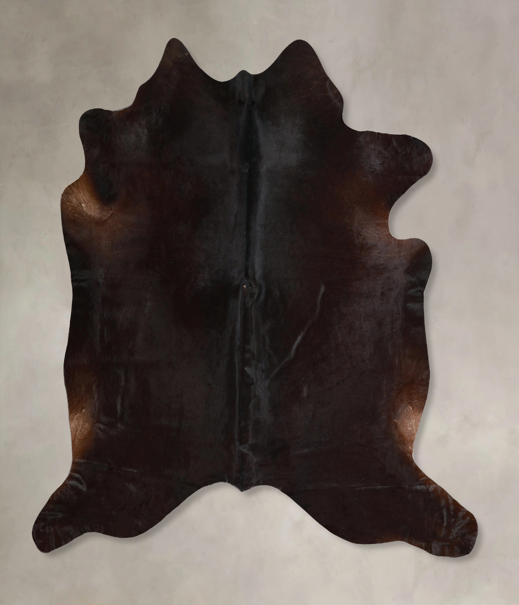 Solid Black Cowhide Rug #A45306