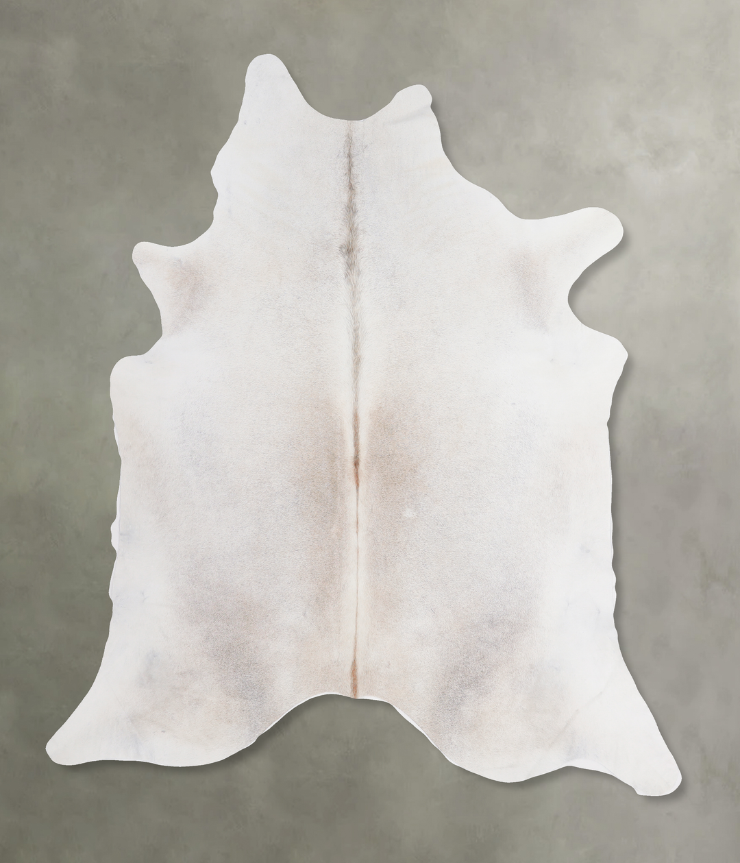 Grey with Beige X-Large Brazilian Cowhide Rug 6'6"H x 6'7"W #A4531 by 
