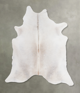 Grey with Beige X-Large Brazilian Cowhide Rug 6'6"H x 6'7"W #A4531 by Hudson Hides