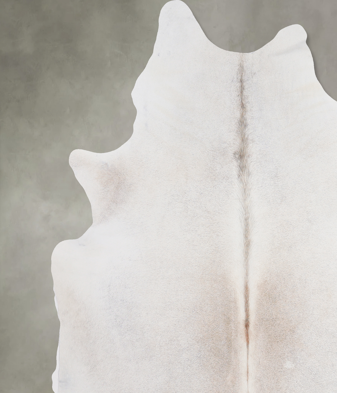 Grey with Beige X-Large Brazilian Cowhide Rug 6'6"H x 6'7"W #A4531 by 