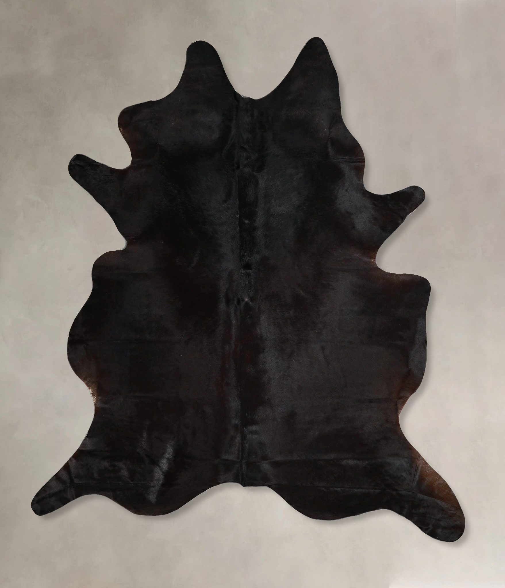 Solid Black Cowhide Rug #A45311