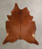 Solid Brown X-Large Brazilian Cowhide Rug 7'5