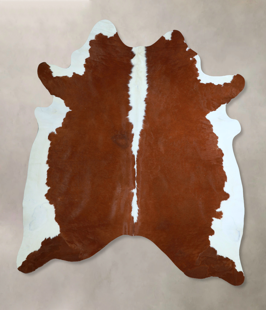 Hereford X-Large Brazilian Cowhide Rug 7'7"H x 6'7"W #A45326 by Hudson Hides