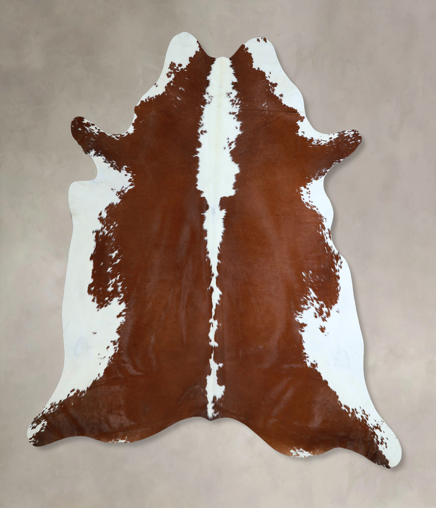 Hereford X-Large Brazilian Cowhide Rug 7'3"H x 6'9"W #A45327 by Hudson Hides