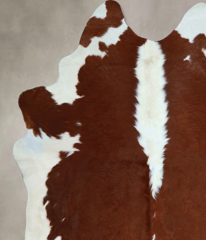 Hereford X-Large Brazilian Cowhide Rug 7'0"H x 6'3"W #A45328 by Hudson Hides