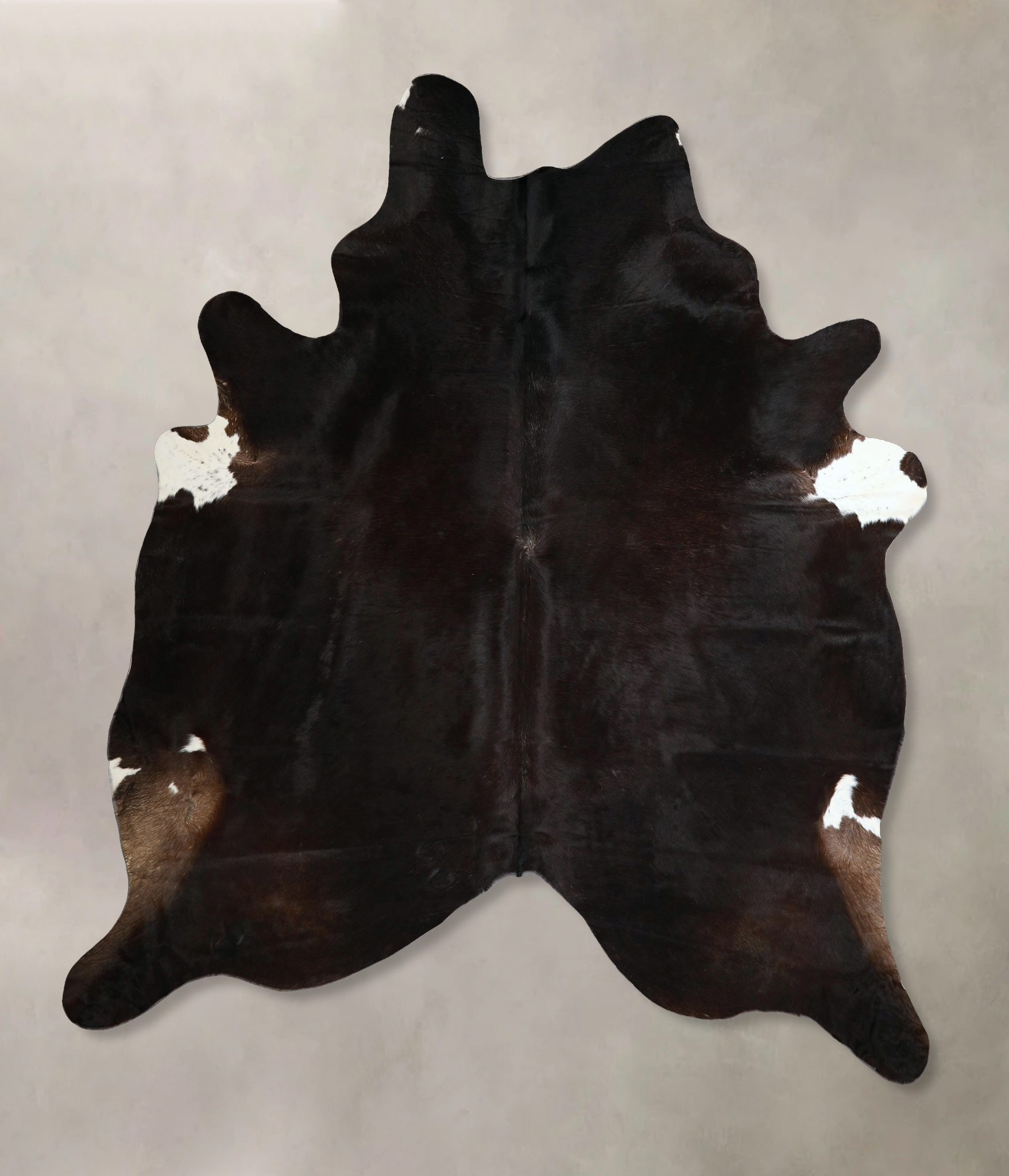 Solid Black Cowhide Rug #A45332
