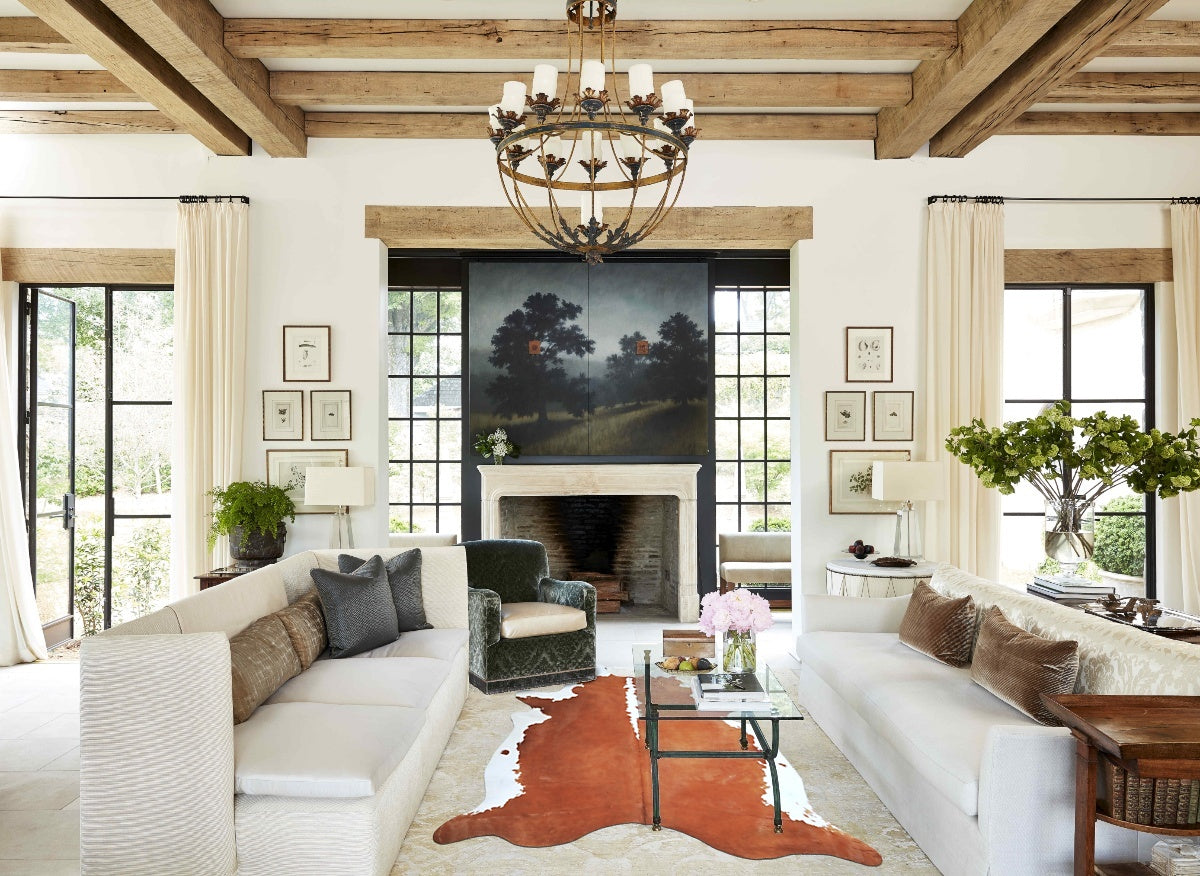 Hereford X-Large Brazilian Cowhide Rug 7'2"H x 6'5"W #A45338 by Hudson Hides