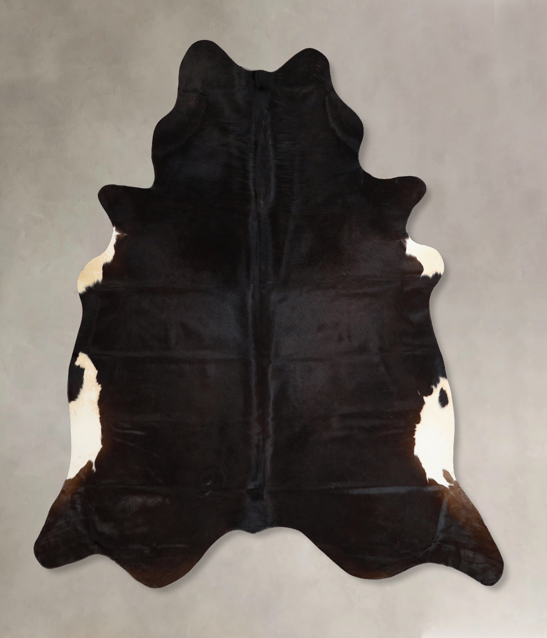 Solid Black Cowhide Rug #A45344