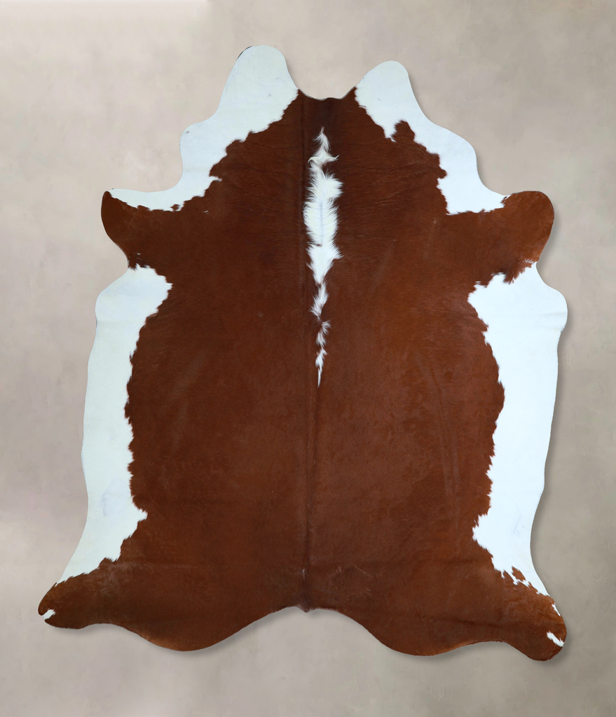Hereford XX-Large Brazilian Cowhide Rug 8'1"H x 7'0"W #A45346 by Hudson Hides
