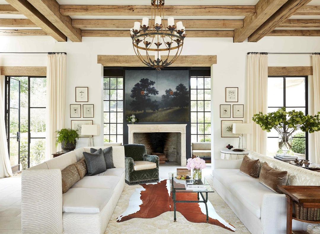 Hereford XX-Large Brazilian Cowhide Rug 7'11"H x 7'9"W #A45348 by Huds