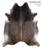 Grey with Beige X-Large Brazilian Cowhide Rug 7'5