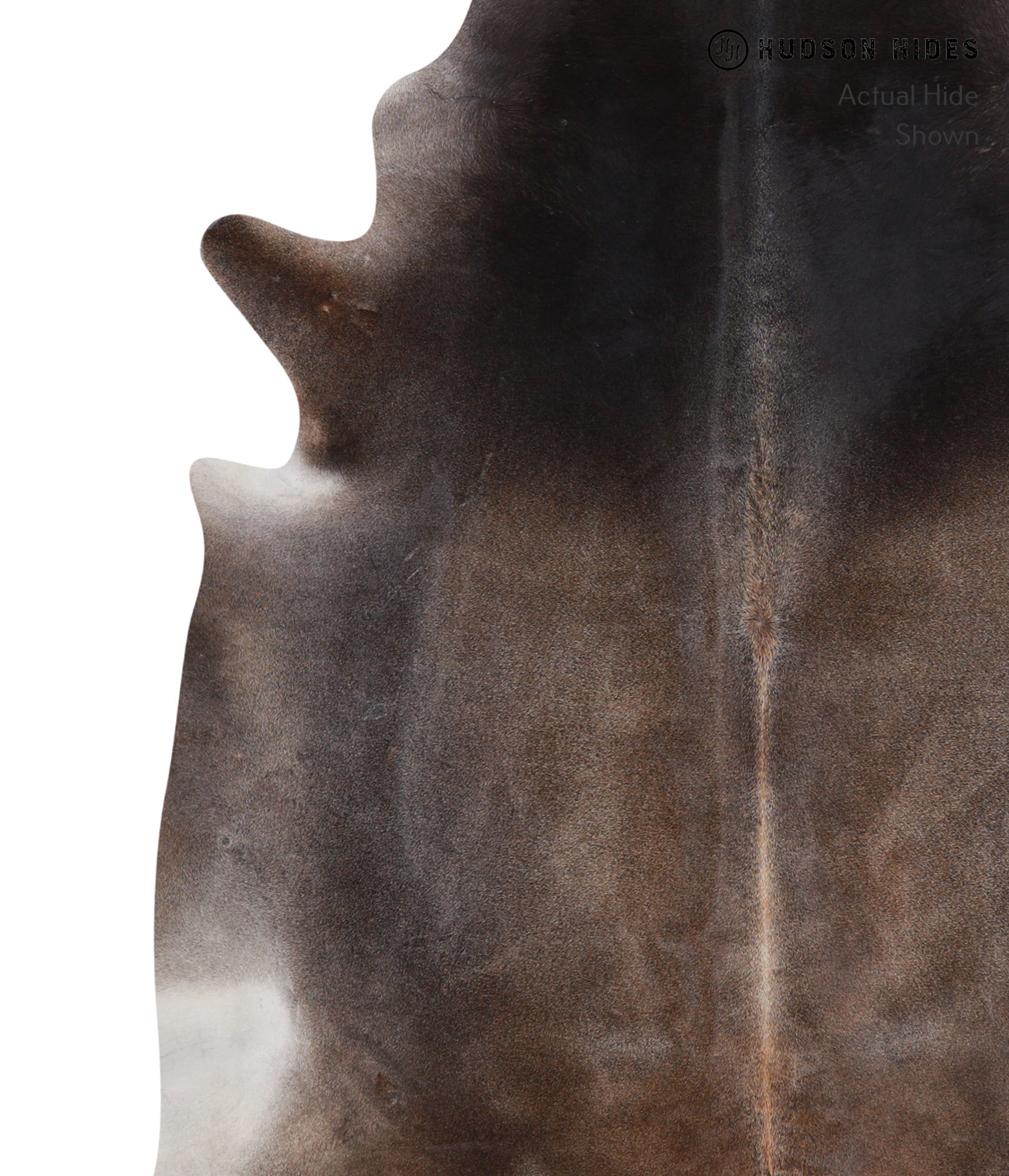 Grey with Beige Cowhide Rug #A4536