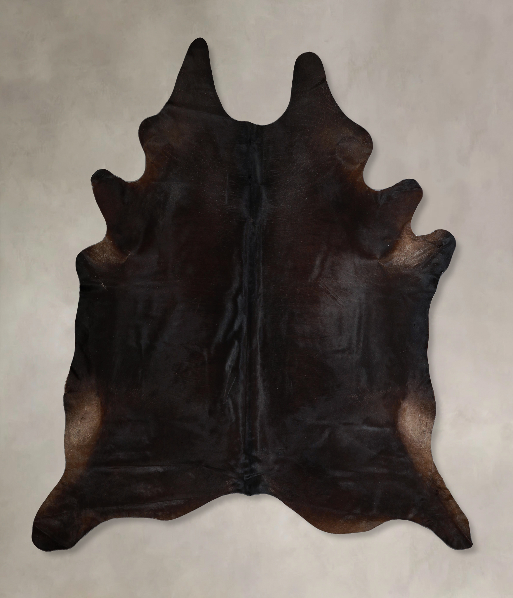 Solid Black Cowhide Rug #A45368