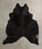 Solid Black X-Large Brazilian Cowhide Rug 7'0