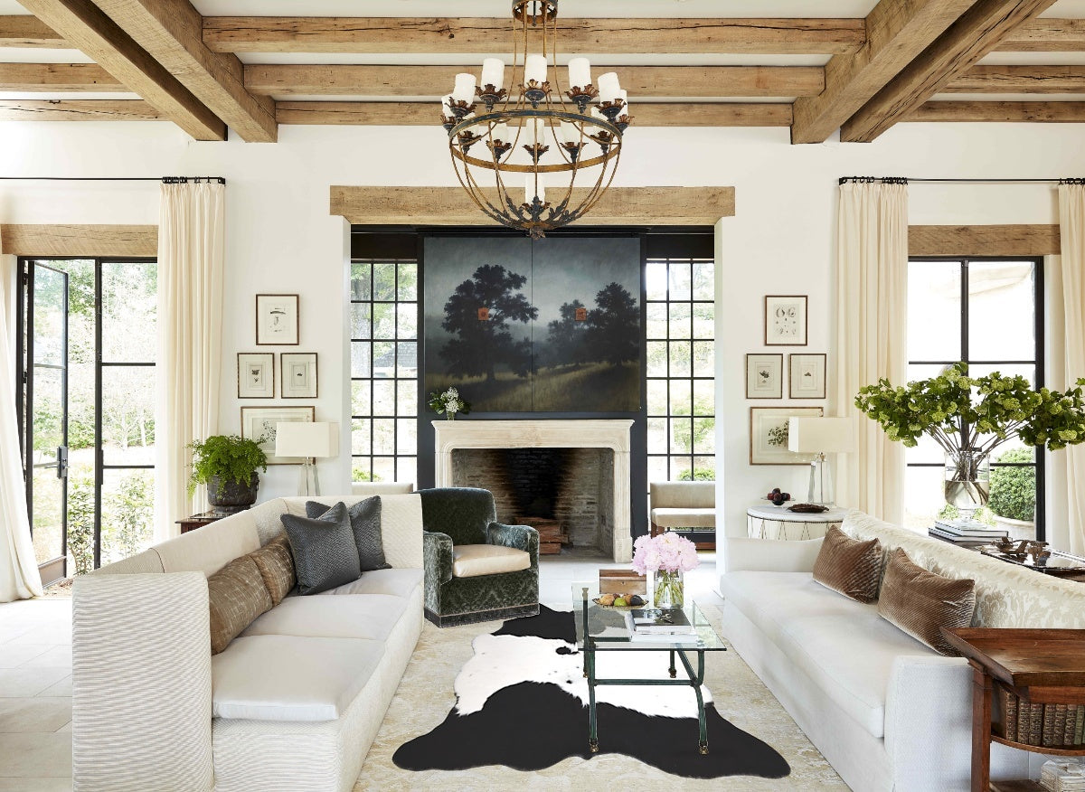Black and White Cowhide Rug #A45385