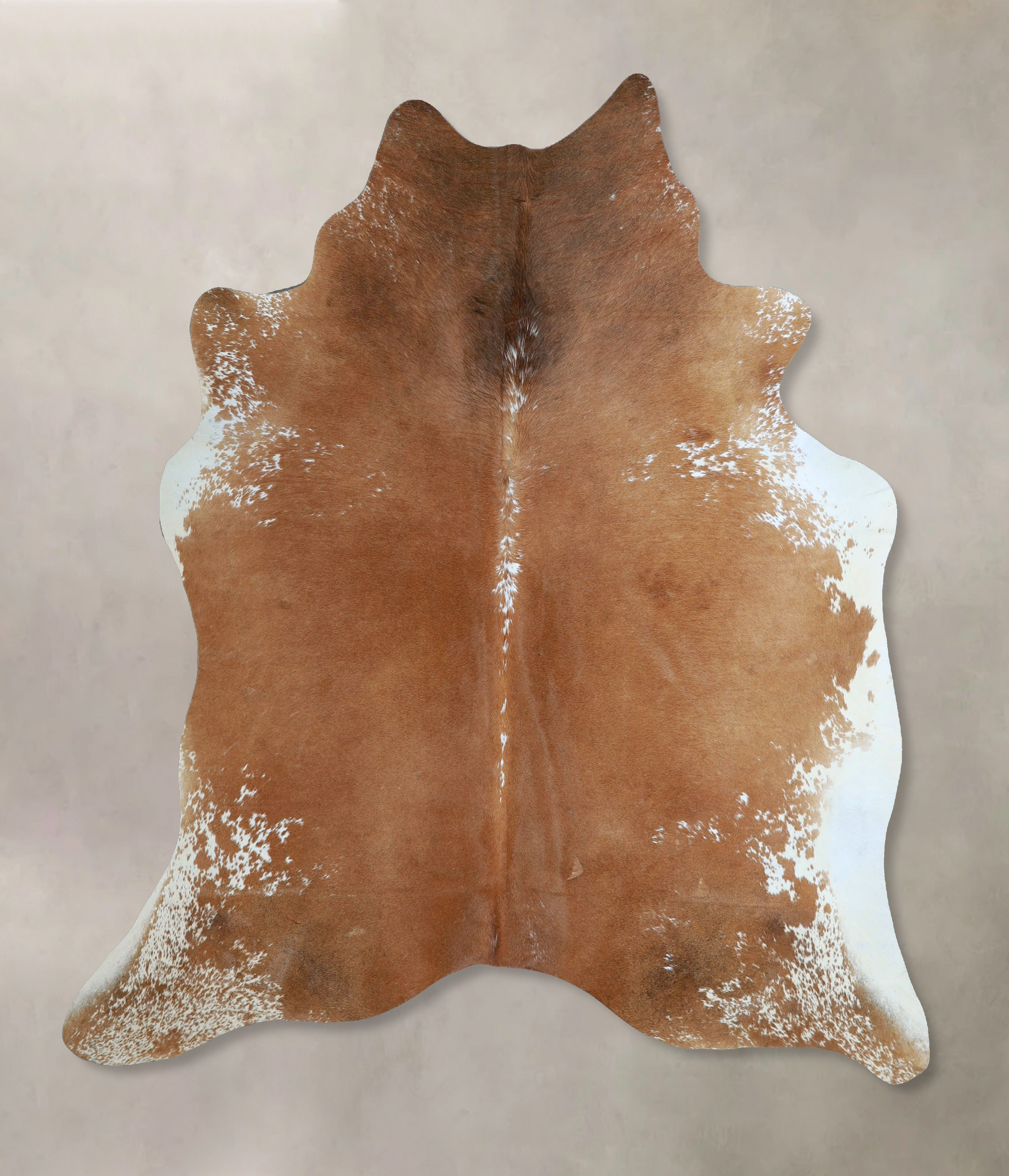 Brown and White Regular Cowhide Rug #A45386