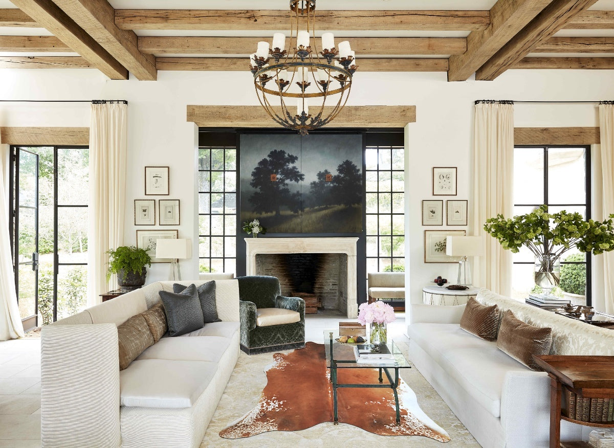 Brown and White Regular Cowhide Rug #A45386