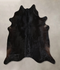 Solid Black X-Large Brazilian Cowhide Rug 6'10