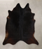 Solid Black X-Large Brazilian Cowhide Rug 6'9