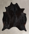 Solid Black X-Large Brazilian Cowhide Rug 7'0