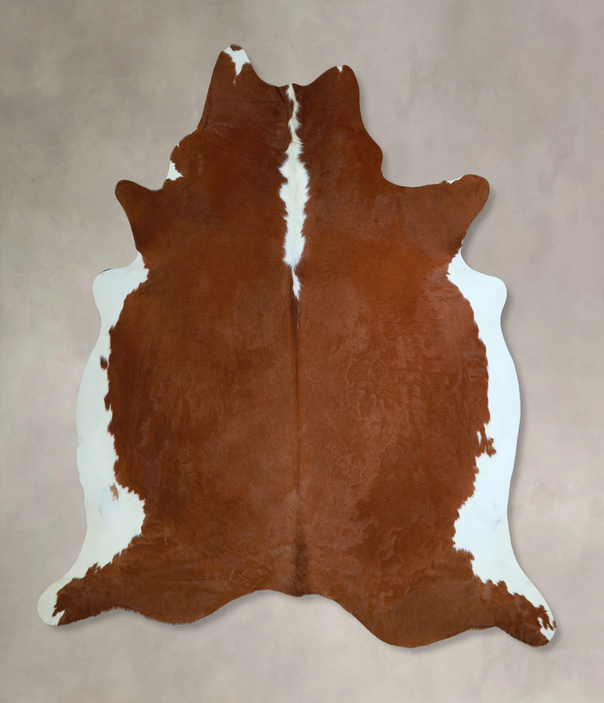 Hereford XX-Large Brazilian Cowhide Rug 7'6"H x 7'4"W #A45408 by Hudson Hides