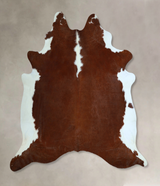Hereford XX-Large Brazilian Cowhide Rug 7'5"H x 7'2"W #A45409 by Hudson Hides
