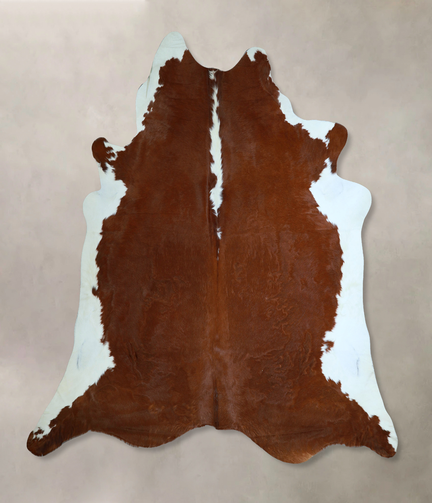 Hereford XX-Large Brazilian Cowhide Rug 8'0"H x 7'9"W #A45410 by Hudson Hides