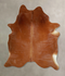 Solid Brown X-Large Brazilian Cowhide Rug 7'2