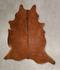 Solid Brown XX-Large Brazilian Cowhide Rug 7'8