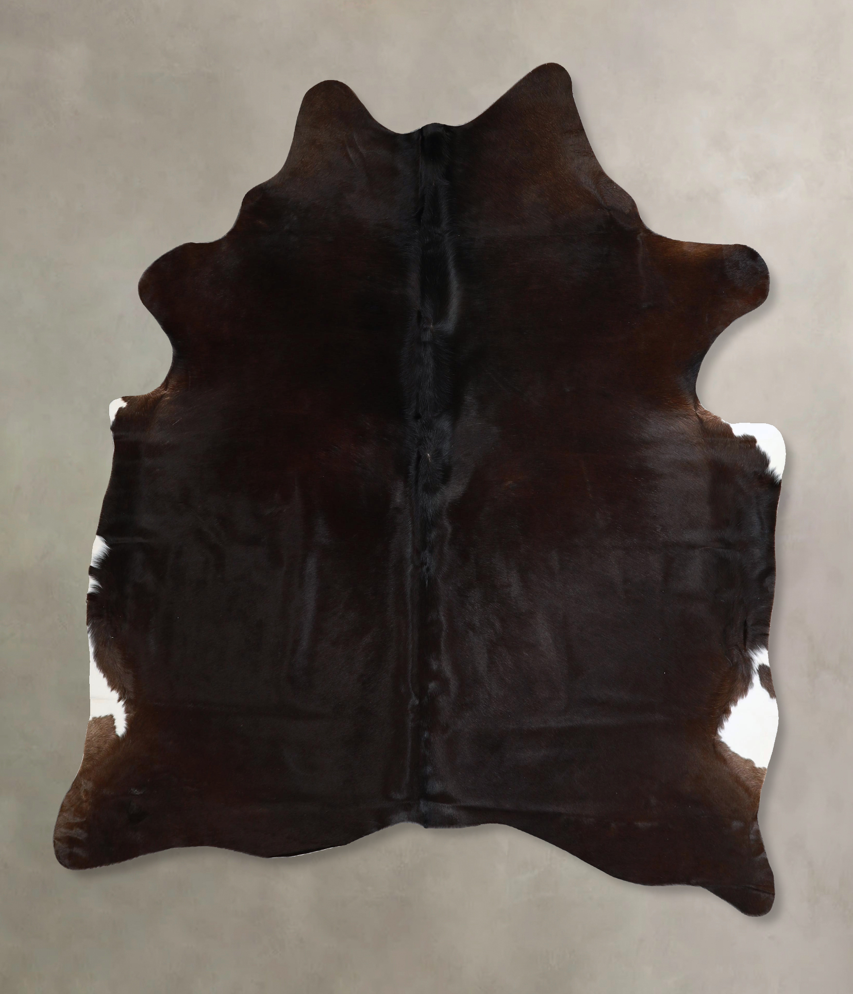 Solid Black Cowhide Rug #A45433