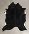 Solid Black X-Large Brazilian Cowhide Rug 6'10