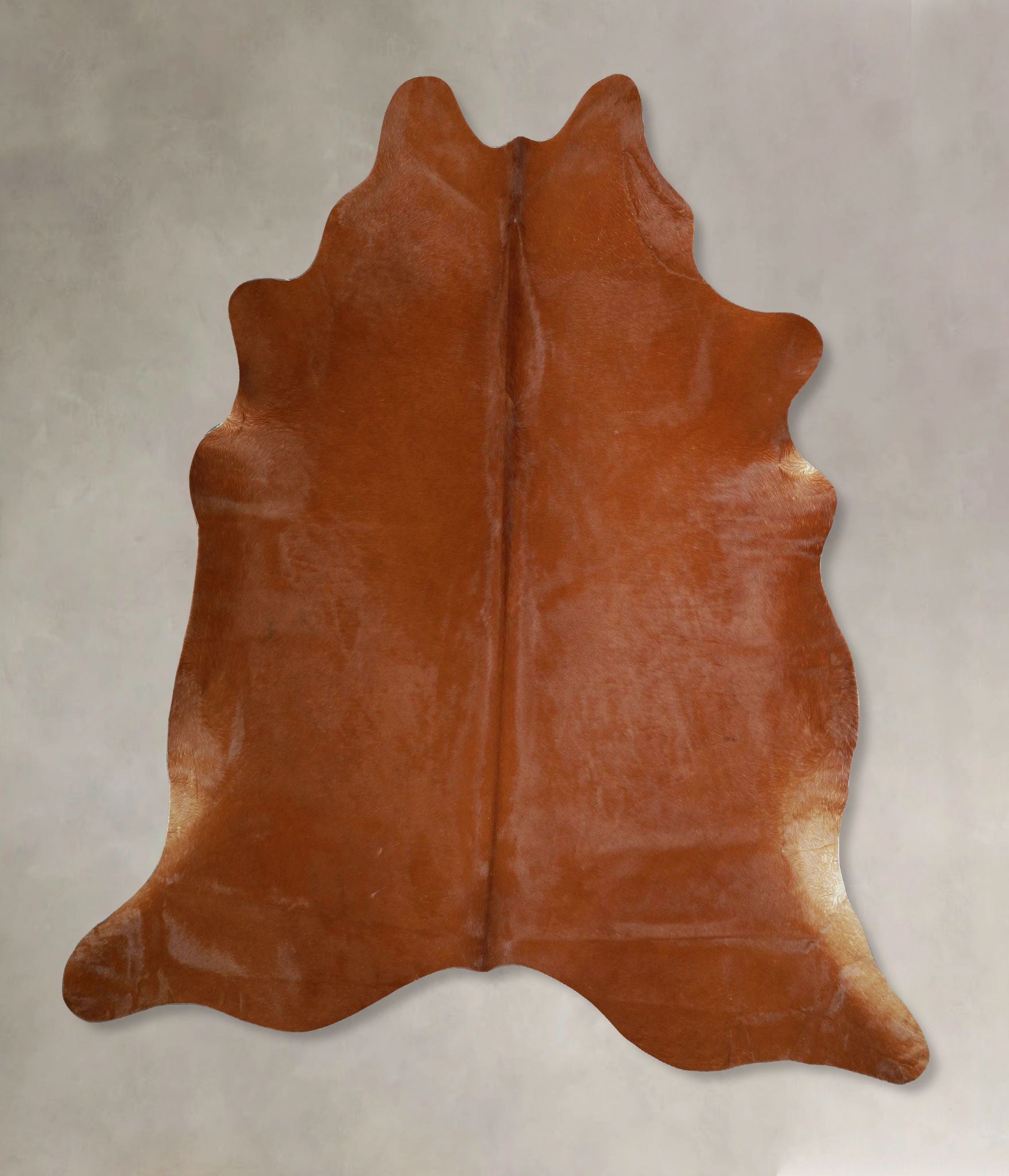Solid Brown Cowhide Rug #A45437