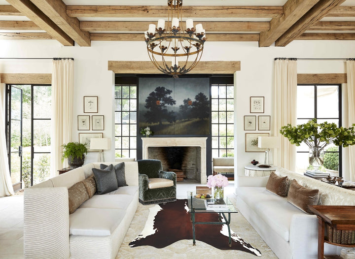 Hereford XX-Large Brazilian Cowhide Rug 7'6"H x 7'1"W #A45441 by Hudson Hides