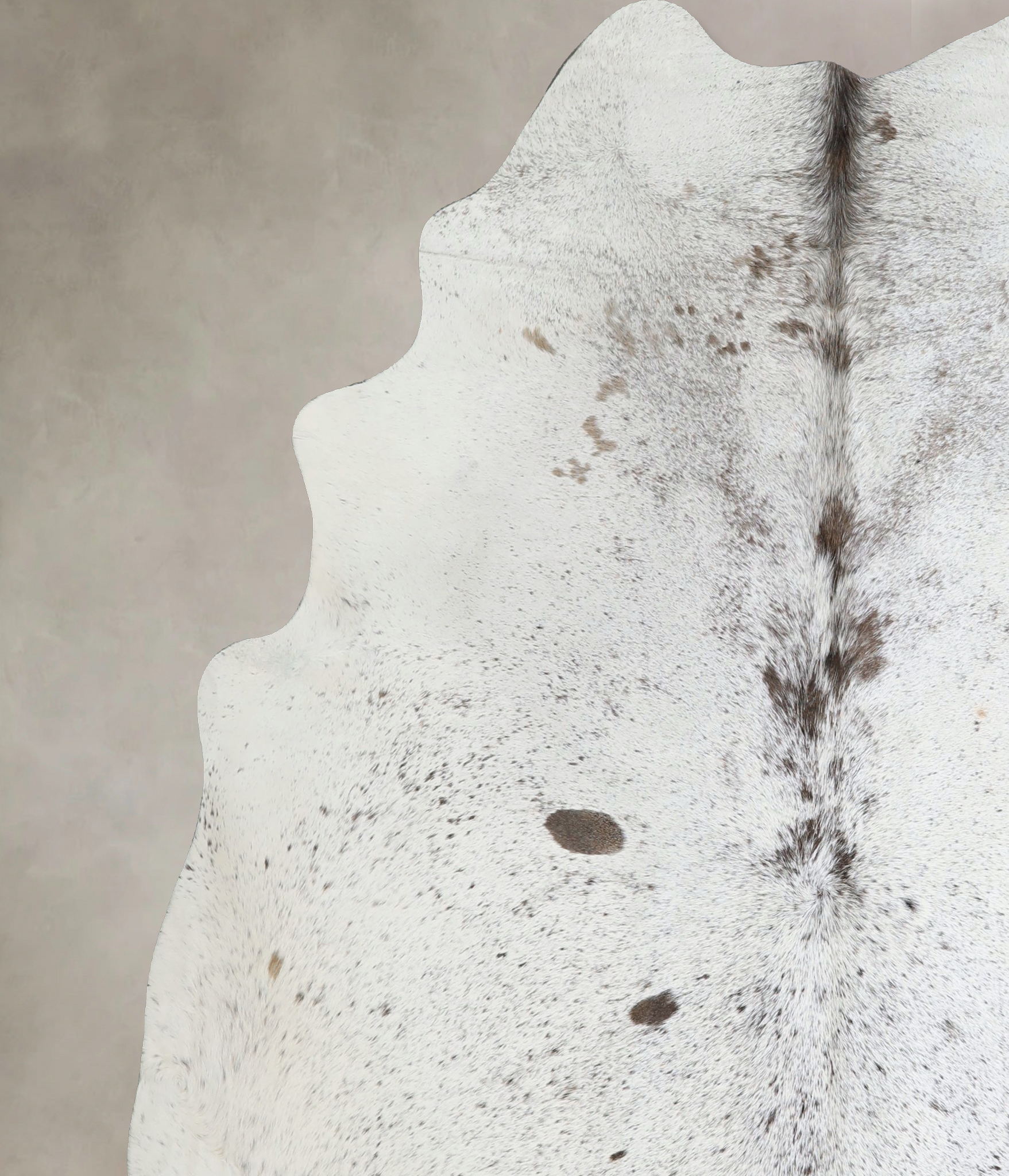 Salt and Pepper Black Cowhide Rug #A45446