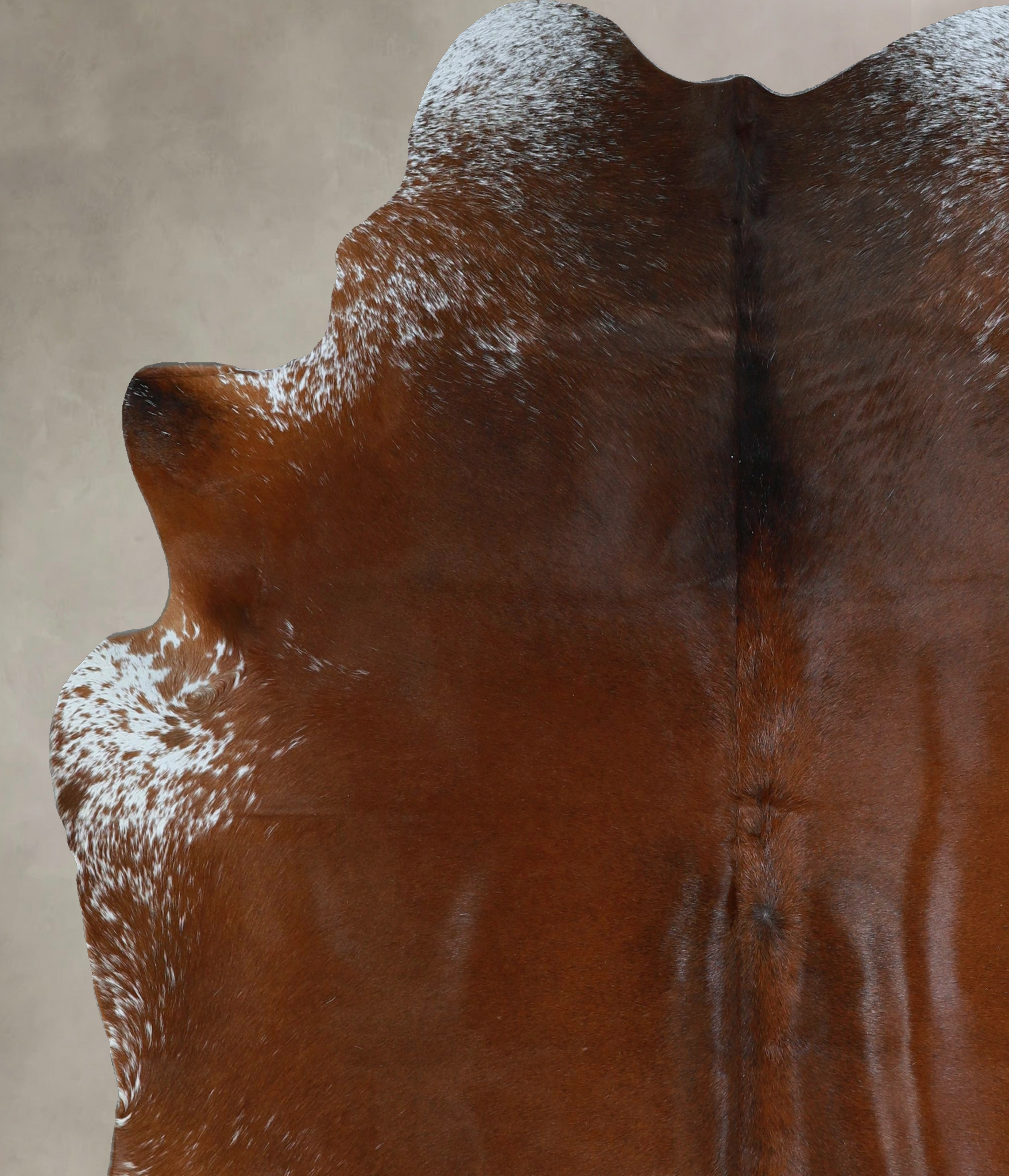 Salt and Pepper Brown Cowhide Rug #A45450