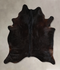 Solid Black X-Large Brazilian Cowhide Rug 6'11