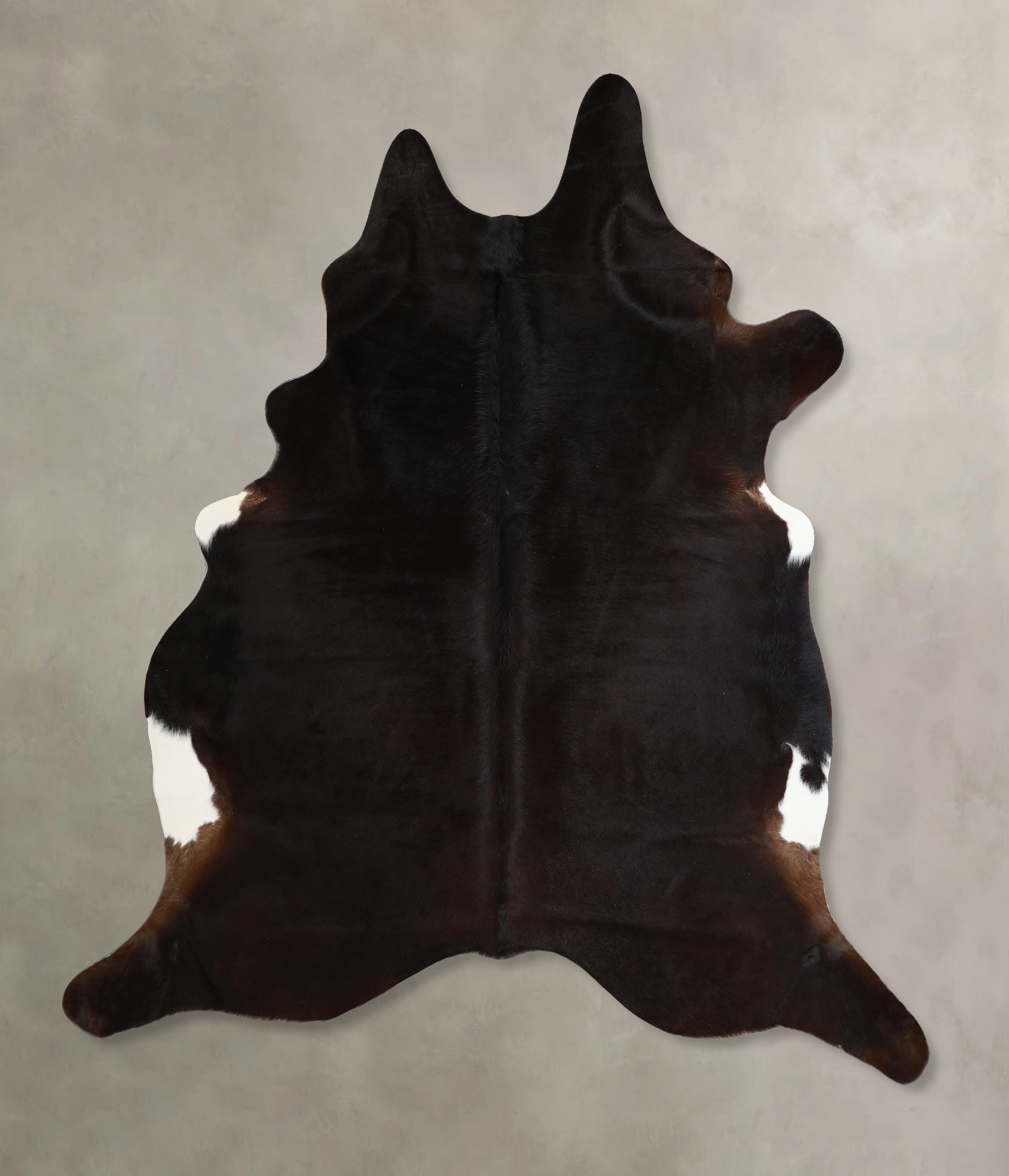 Solid Black Cowhide Rug #A45452