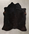 Solid Black Large Brazilian Cowhide Rug 6'8