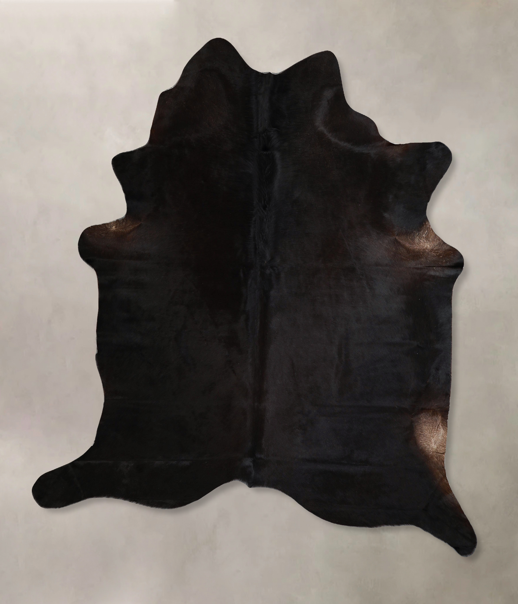Solid Black Cowhide Rug #A45469