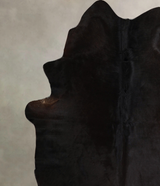 Solid Black X-Large Brazilian Cowhide Rug 7'4"H x 6'5"W #A45469 by Hudson Hides