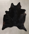Solid Black X-Large Brazilian Cowhide Rug 7'7