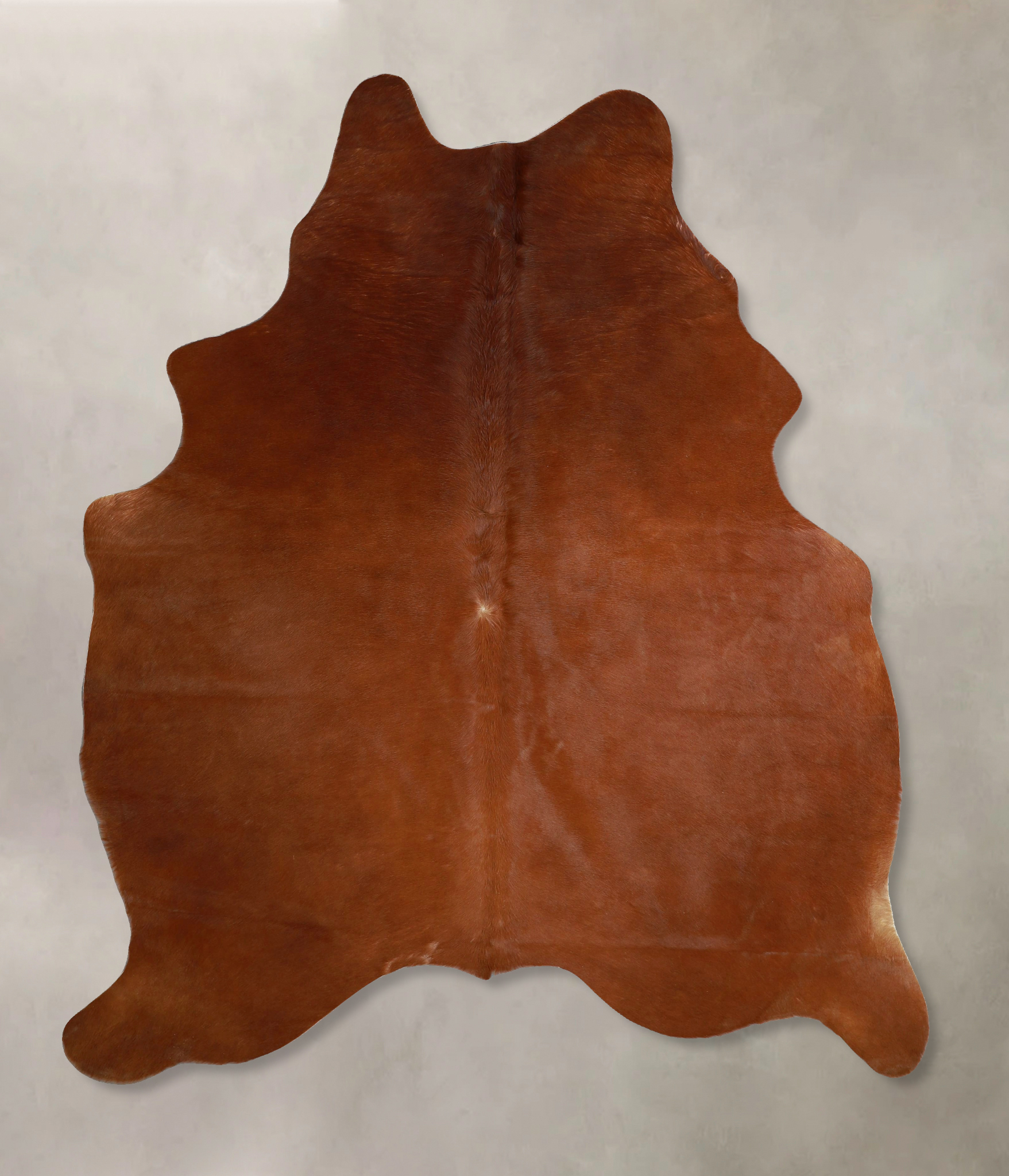 Solid Brown Cowhide Rug #A45472