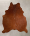 Solid Brown Large Brazilian Cowhide Rug 6'11