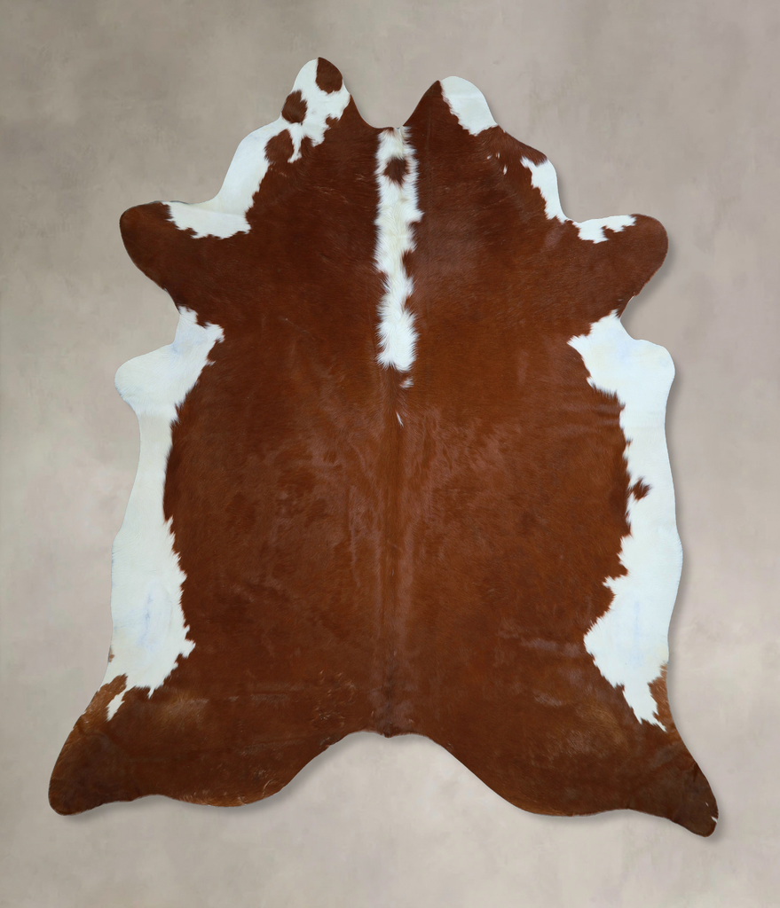 Hereford XX-Large Brazilian Cowhide Rug 7'7"H x 7'3"W #A45478 by Hudson Hides