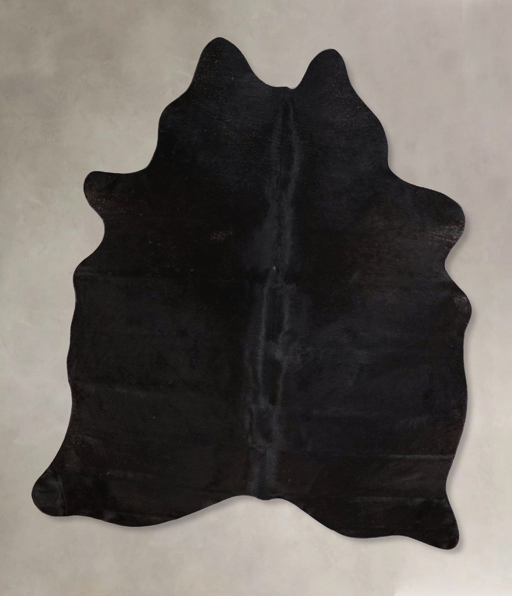 Solid Black Cowhide Rug #A45487