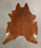 Solid Brown XX-Large Brazilian Cowhide Rug 8'4