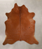 Solid Brown X-Large Brazilian Cowhide Rug 6'11