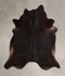 Solid Black Large Brazilian Cowhide Rug 6'5