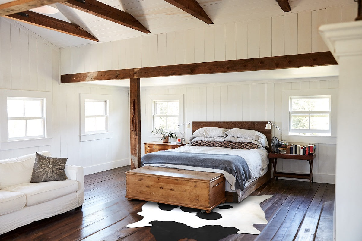 Black and White Cowhide Rug #A45509