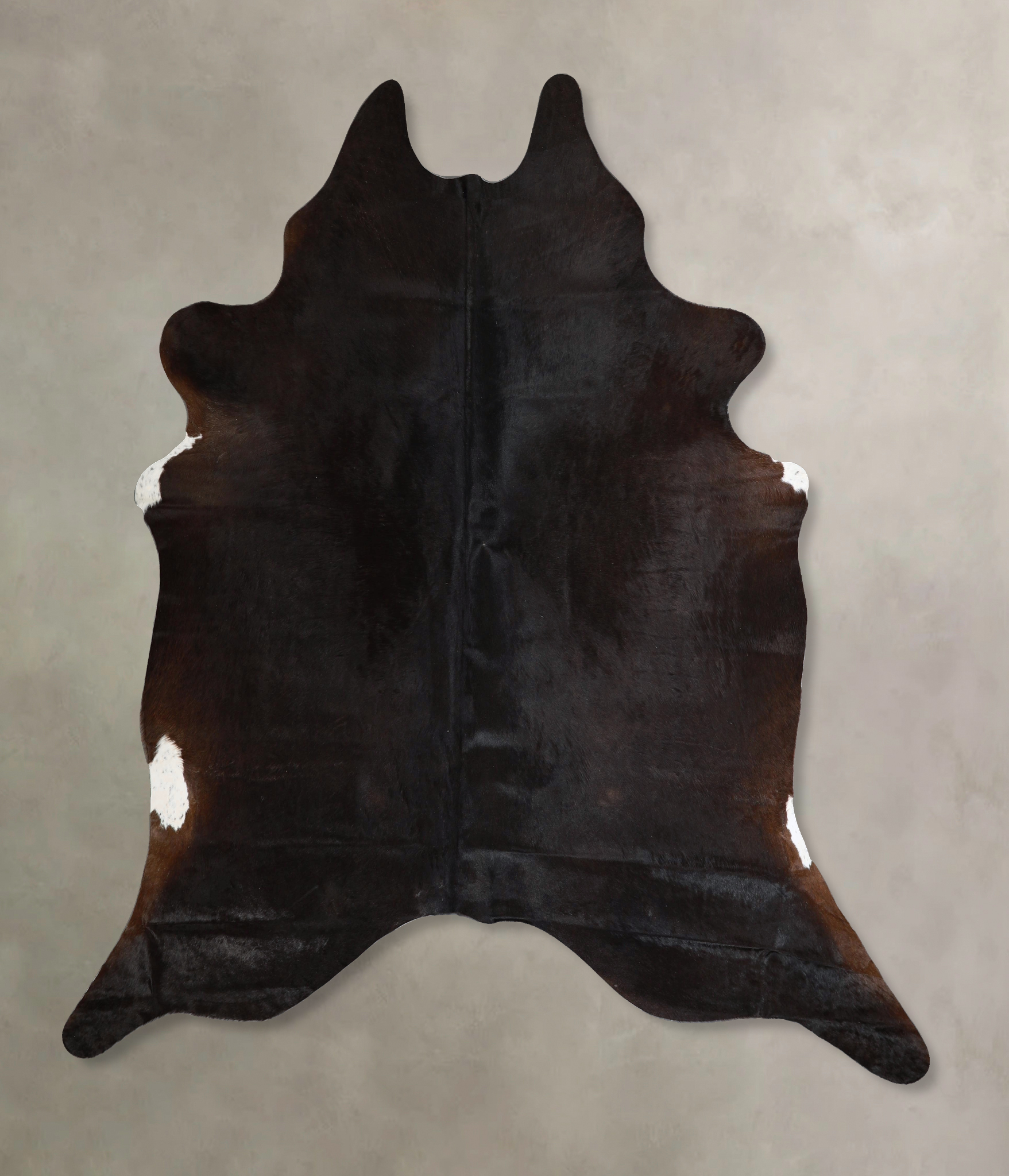 Solid Black Cowhide Rug #A45514